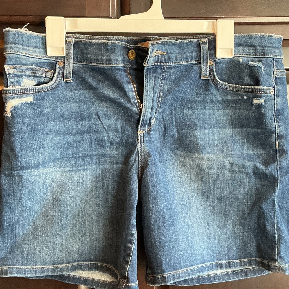 Joe's Jeans Distressed Blue Denim Shorts